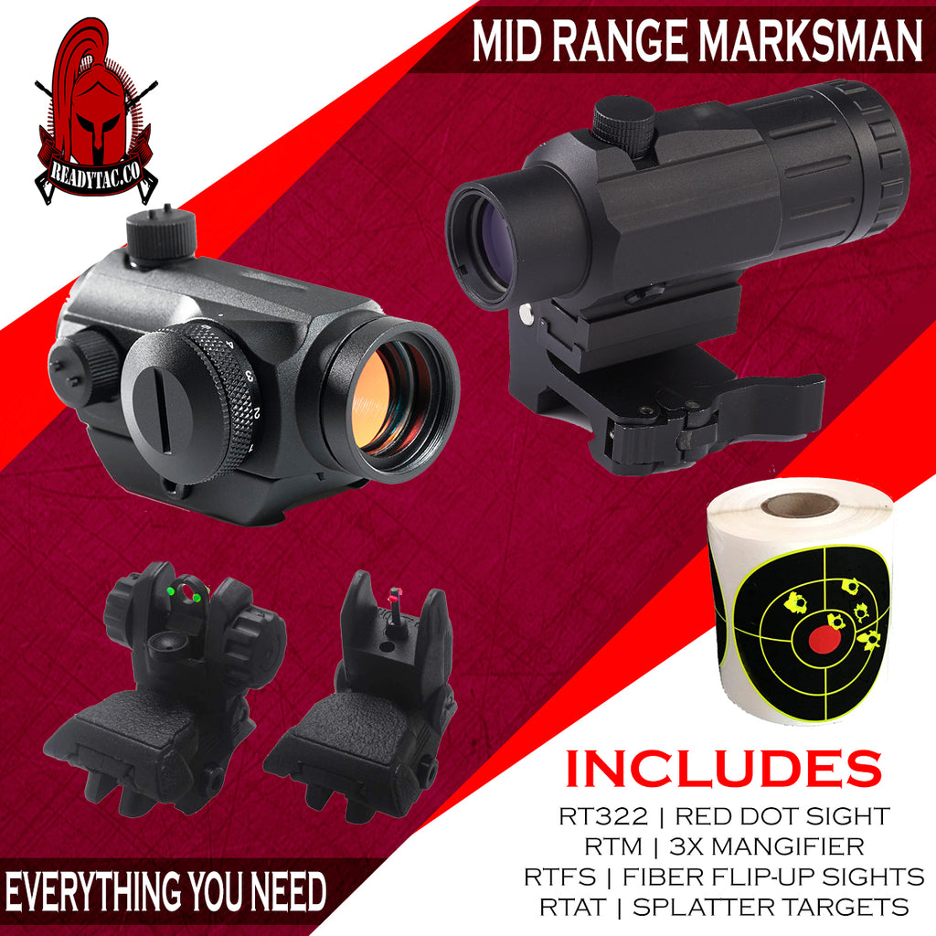 RioRand Tactical 4 Reticle Red Dot Open Reflex Sight with Weaver-Picatinny  Rail Mount for 22mm, Sights -  Canada